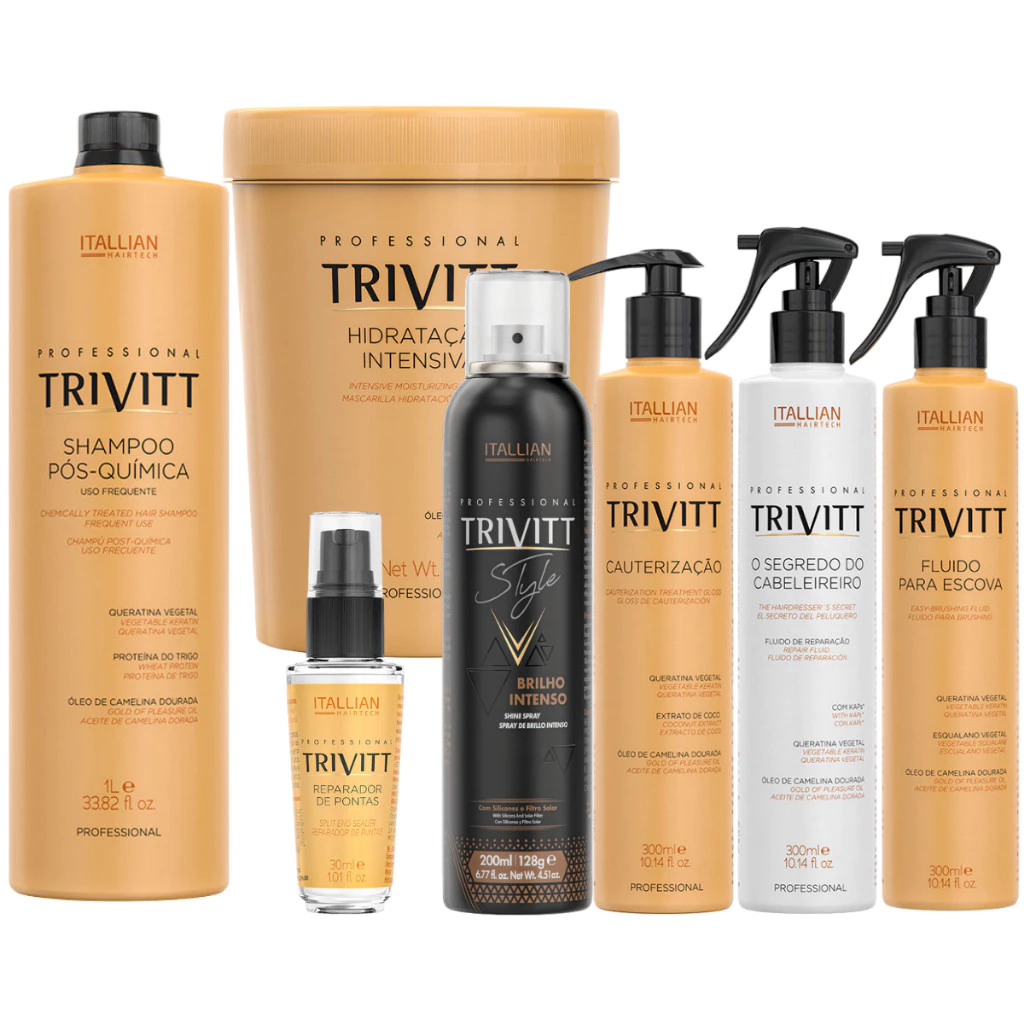 Kit Produtos Pro Kit Trivitt Tratamento Profissional com 9 Produtos Cauterização