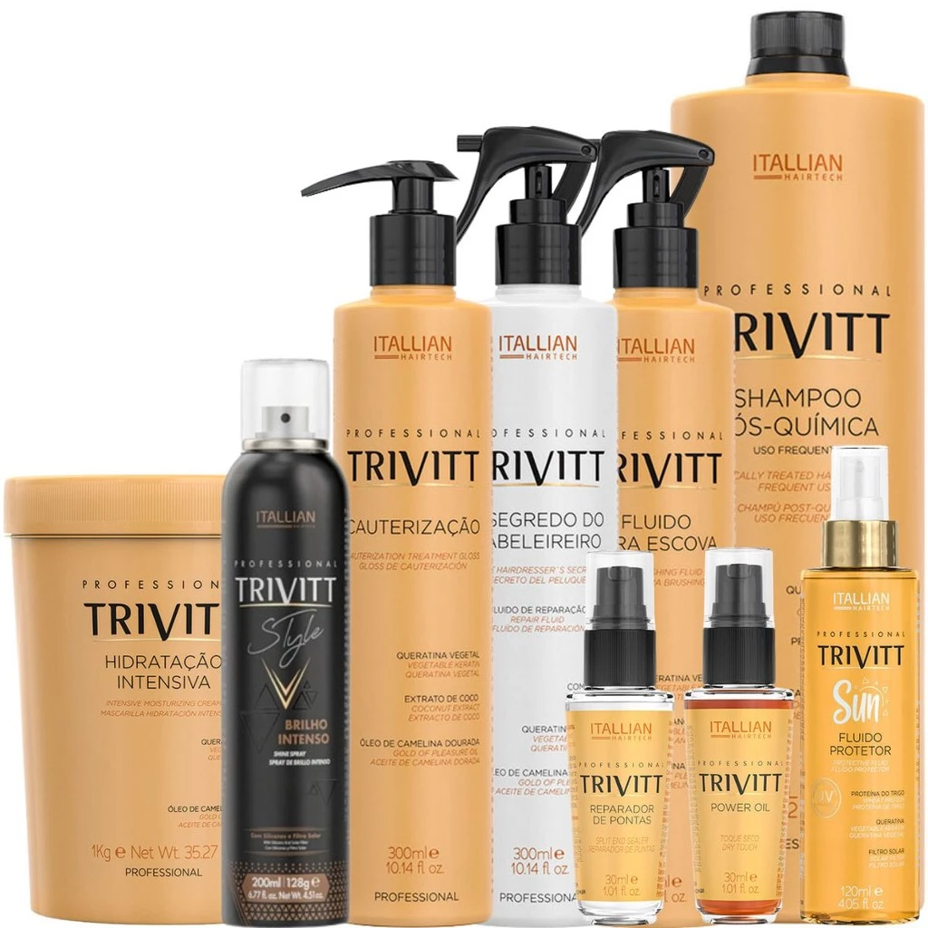 Kit Produtos Pro Kit Trivitt Tratamento Profissional com 9 Produtos Cauterização